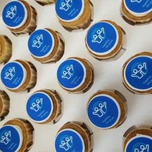 Mini Cupcakes with Edible Print Toppers